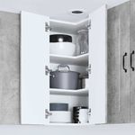 Casa si Gradina - Mobilier - Comode si corpuri - Corpuri bucatarie - Dulap suspendat de bucatarie Gri din beton 57 x 57 x 80 cm - Infinity.ro
