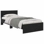 Casa si Gradina - Mobilier - Paturi si accesorii - Paturi - Cadru de pat Stejar Negru 100 x 200 cm Lemn compozit - Infinity.ro