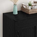 Casa si Gradina - Mobilier - Comode si corpuri - Comode - Bufet Stejar Negru 69,5 x 34 x 90 cm Lemn compozit - Infinity.ro