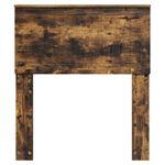 Casa si Gradina - Mobilier - Paturi si accesorii - Accesorii paturi - Tablie de pat cu aripioare, negru, 163x16x118/128 cm, textil - Infinity.ro