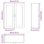 Casa si Gradina - Mobilier - Comode si corpuri - Corpuri bucatarie - Dulap suspendat de bucatarie Stejar Artizanal 80 x 31 x 100 cm - Infinity.ro