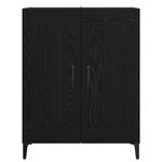 Casa si Gradina - Mobilier - Comode si corpuri - Comode - Bufet Stejar Negru 69,5 x 34 x 90 cm Lemn compozit - Infinity.ro