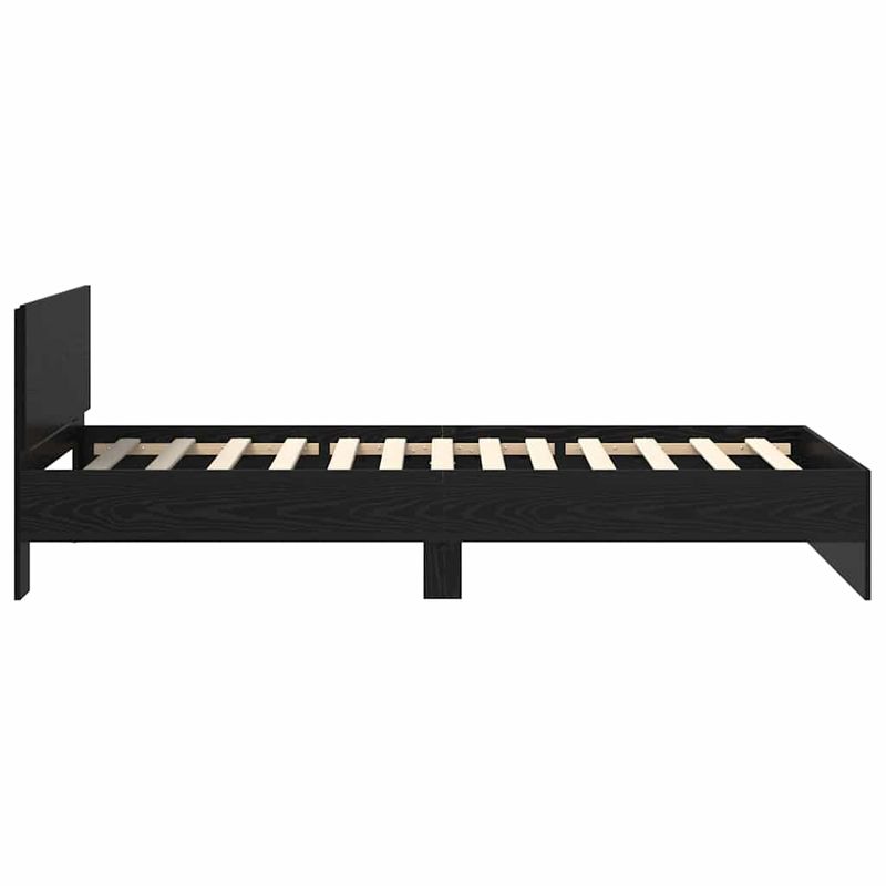 Casa si Gradina - Mobilier - Paturi si accesorii - Paturi - Cadru de pat Stejar Negru 100 x 200 cm Lemn compozit - Infinity.ro