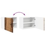 Casa si Gradina - Mobilier - Comode si corpuri - Corpuri bucatarie - Dulap suspendat de bucatarie cu raft Lemn Vechi 50 x 31 x 40 cm - Infinity.ro