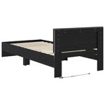 Casa si Gradina - Mobilier - Paturi si accesorii - Paturi - Cadru de pat Stejar Negru 100 x 200 cm Lemn compozit - Infinity.ro