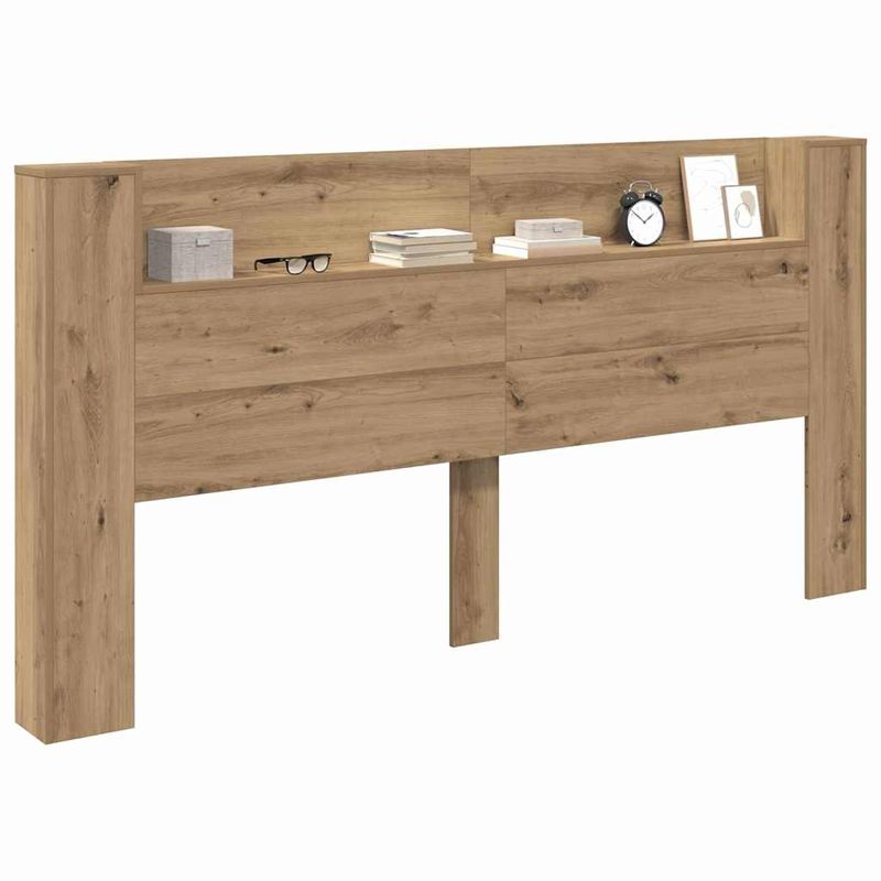 Casa si Gradina - Mobilier - Paturi si accesorii - Accesorii paturi - Tablie de pat cu LED, albastru, 180x5x118/128 cm, textil - Infinity.ro