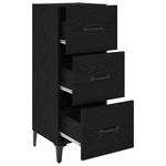 Casa si Gradina - Mobilier - Comode si corpuri - Comode - Bufet cu sertar Stejar Negru 34,5 x 34 x 90 cm Lemn compozit - Infinity.ro