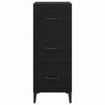 Casa si Gradina - Mobilier - Comode si corpuri - Comode - Bufet cu sertar Stejar Negru 34,5 x 34 x 90 cm Lemn compozit - Infinity.ro
