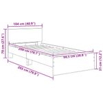Casa si Gradina - Mobilier - Paturi si accesorii - Paturi - Cadru de pat Stejar Negru 100 x 200 cm Lemn compozit - Infinity.ro