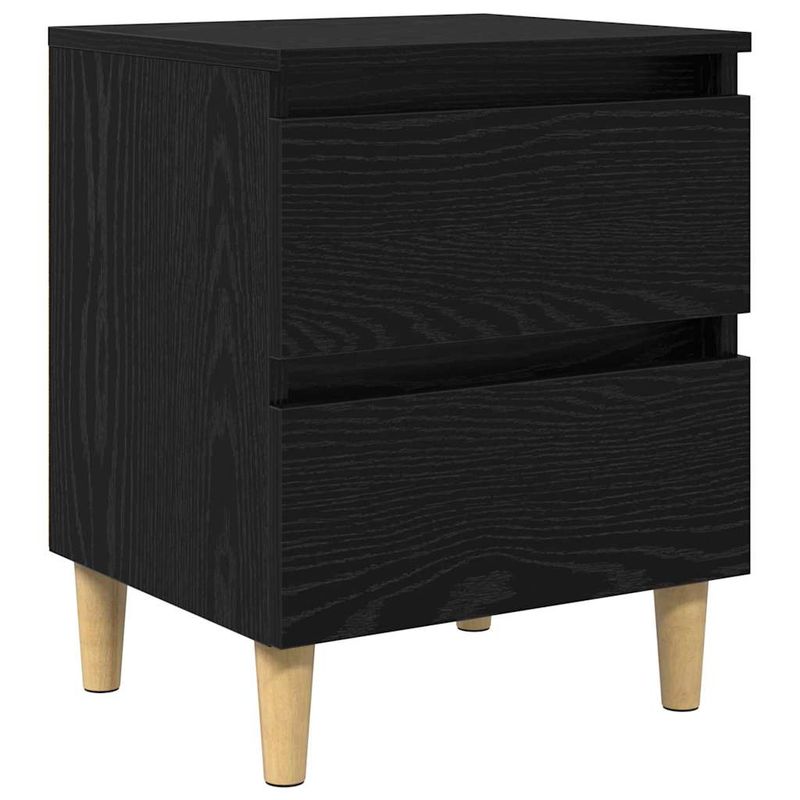 Casa si Gradina - Mobilier - Comode si corpuri - Noptiere - Dulapuri de pat cu sertar 2 pcs Stejar Negru 40 x 35 x 50 cm - Infinity.ro