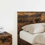 Casa si Gradina - Mobilier - Paturi si accesorii - Accesorii paturi - Tablie de pat cu aripioare, crem, 103x16x118/128 cm, textil - Infinity.ro