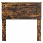 Casa si Gradina - Mobilier - Paturi si accesorii - Accesorii paturi - Tablie de pat cu aripioare, negru, 183x23x118/128 cm, textil - Infinity.ro