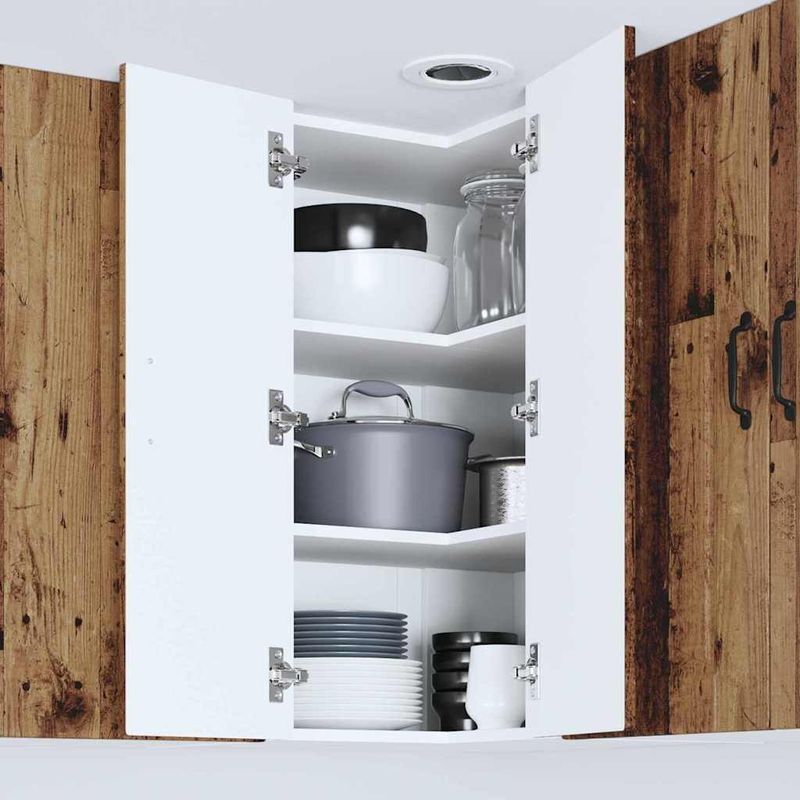 Casa si Gradina - Mobilier - Comode si corpuri - Corpuri bucatarie - Dulap suspendat de bucatarie cu raft Lemn Vechi 57 x 57 x 80 cm - Infinity.ro