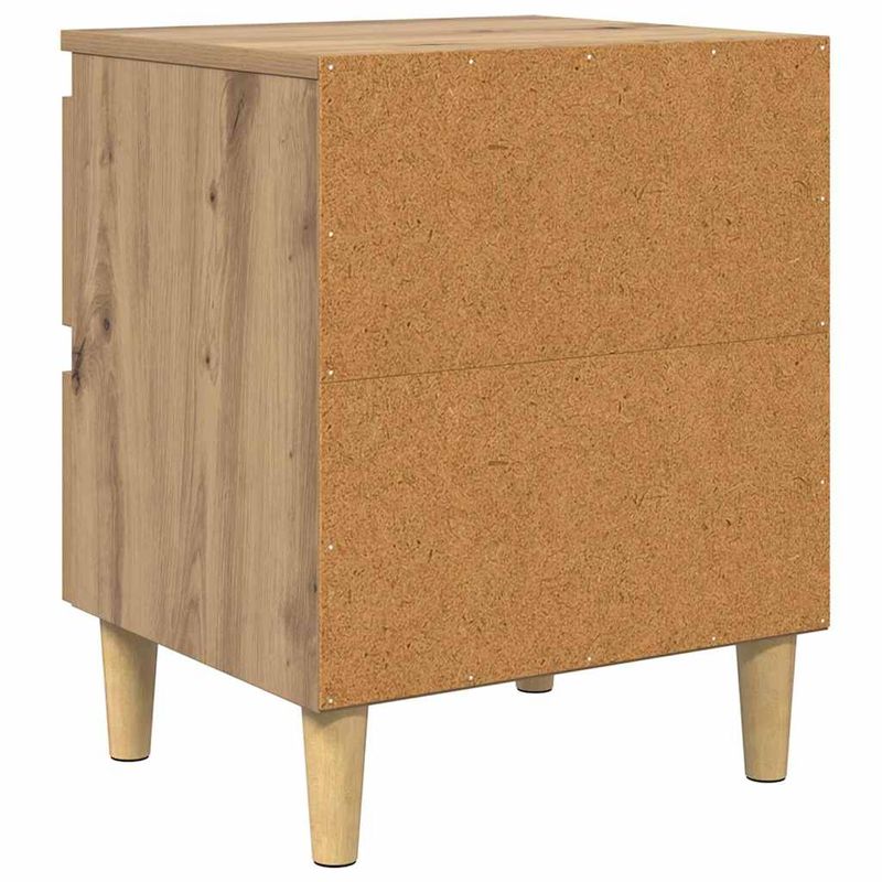 Casa si Gradina - Mobilier - Comode si corpuri - Noptiere - Dulap de pat Stejar Artizanal 40 x 35 x 50 cm Lemn compozit - Infinity.ro