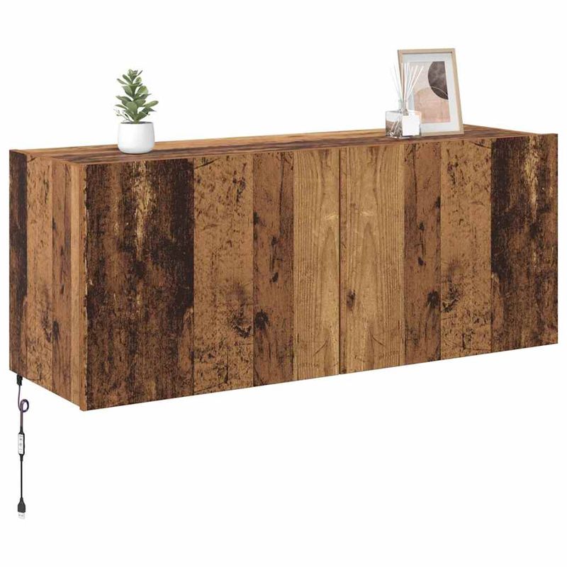 Casa si Gradina - Mobilier - Comode si corpuri - Comode - Dulap TV de perete Lemn Vechi 100 x 35 x 41 cm Lemn compozit - Infinity.ro