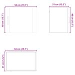 Casa si Gradina - Mobilier - Comode si corpuri - Corpuri bucatarie - Dulap suspendat de bucatarie cu raft Gri Sonoma 50 x 31 x 40 cm - Infinity.ro