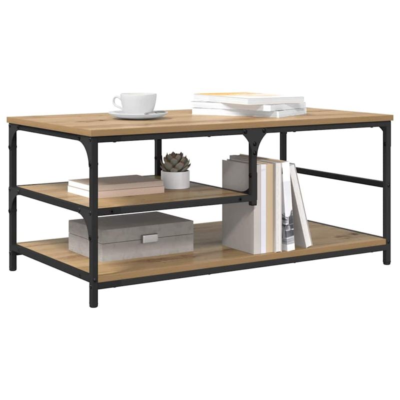 Casa si Gradina - Mobilier - Mese si birouri - Masute de cafea - Masa de cafea Stejar Artizanal 90 x 49 x 40 cm Lemn compozit - Infinity.ro