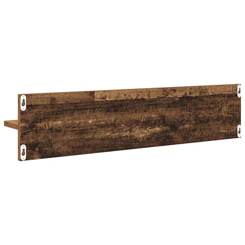 Casa si Gradina - Mobilier - Biblioteci si rafturi - Rafturi - Semele de perete cu raft 4 pcs Lemn Vechi 80 x 11,5 x 18 cm - Infinity.ro