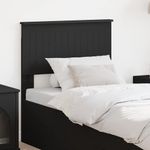 Casa si Gradina - Mobilier - Paturi si accesorii - Accesorii paturi - Tablie de pat cu dulapuri, negru, lemn prelucrat - Infinity.ro