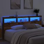 Casa si Gradina - Mobilier - Paturi si accesorii - Accesorii paturi - Tablie de pat cu LED, albastru inchis, 203x16x78/88 cm, catifea - Infinity.ro