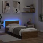 Casa si Gradina - Mobilier - Paturi si accesorii - Paturi - Cadru de pat Stejar Artizanal 90 x 200 cm Lemn compozit - Infinity.ro