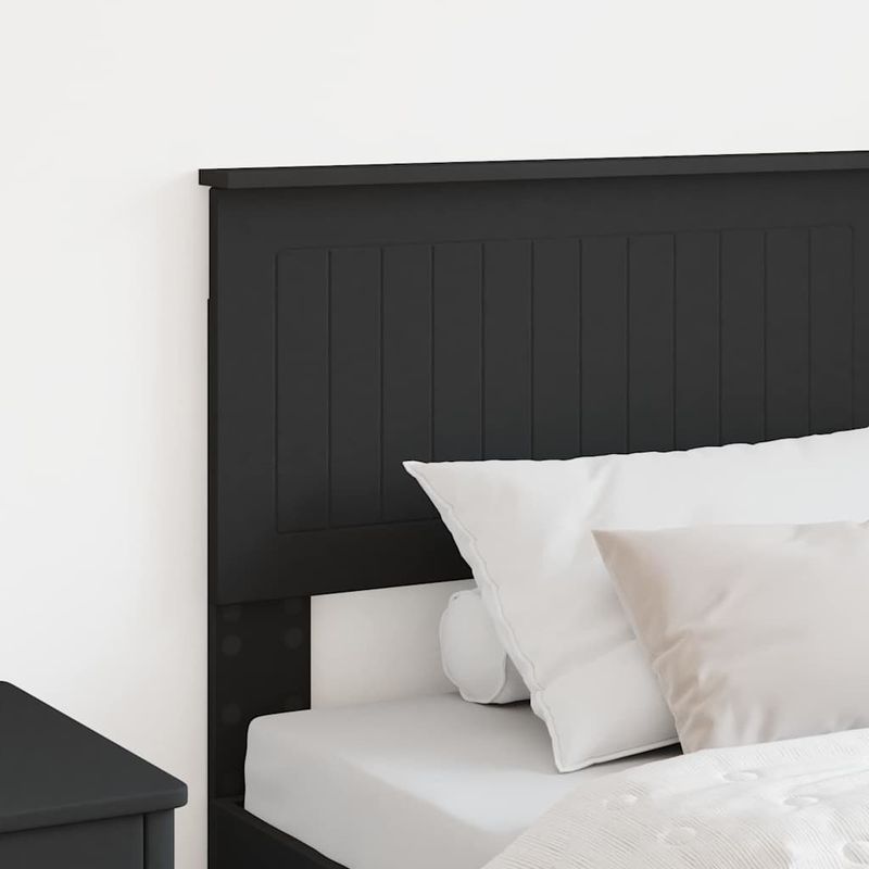 Casa si Gradina - Mobilier - Paturi si accesorii - Accesorii paturi - Tablie de pat cu dulapuri, negru, lemn prelucrat - Infinity.ro