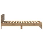 Casa si Gradina - Mobilier - Paturi si accesorii - Paturi - Cadru de pat Stejar Artizanal 90 x 200 cm Lemn compozit - Infinity.ro