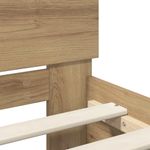 Casa si Gradina - Mobilier - Paturi si accesorii - Paturi - Cadru de pat Stejar Artizanal 90 x 200 cm Lemn compozit - Infinity.ro