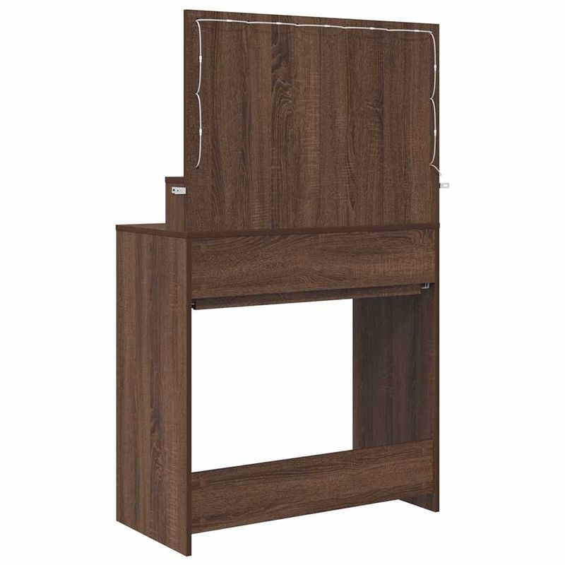 Casa si Gradina - Mobilier - Comode si corpuri - Masute de toaleta - Mese de toaleta pentru dormitor cu sertar Stejar inchis - Infinity.ro