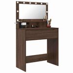 Casa si Gradina - Mobilier - Comode si corpuri - Masute de toaleta - Mese de toaleta pentru dormitor cu sertar Stejar inchis - Infinity.ro