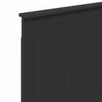 Casa si Gradina - Mobilier - Paturi si accesorii - Accesorii paturi - Tablie de pat cu dulapuri, negru, lemn prelucrat - Infinity.ro