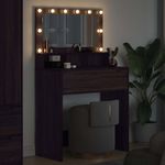 Casa si Gradina - Mobilier - Comode si corpuri - Masute de toaleta - Mese de toaleta pentru dormitor cu sertar Stejar inchis - Infinity.ro