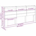 Casa si Gradina - Mobilier - Paturi si accesorii - Accesorii paturi - Tablie de pat cu LED, albastru inchis, 203x16x78/88 cm, catifea - Infinity.ro