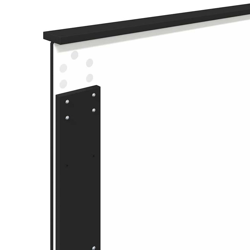 Casa si Gradina - Mobilier - Paturi si accesorii - Accesorii paturi - Tablie de pat cu dulapuri, negru, lemn prelucrat - Infinity.ro