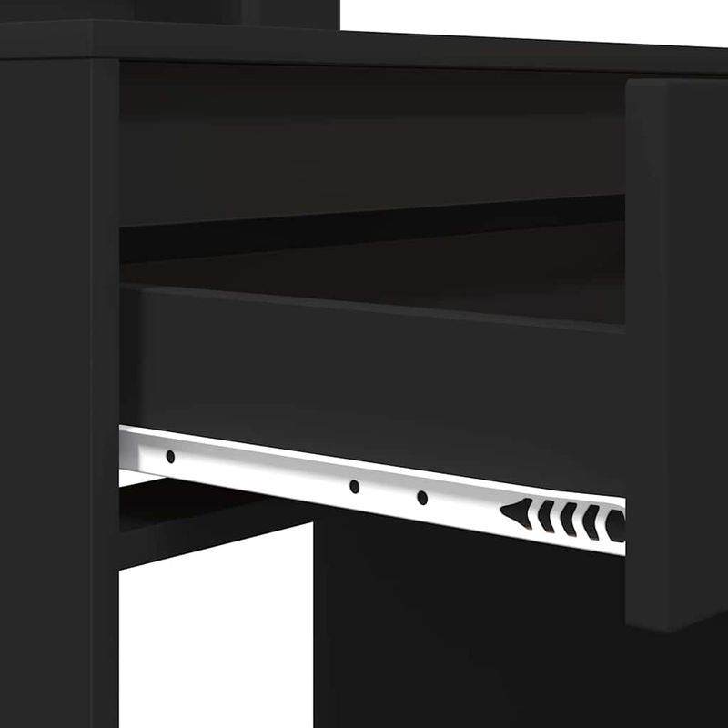 Casa si Gradina - Mobilier - Comode si corpuri - Masute de toaleta - Mese de toaleta pentru dormitor Negru 80 x 39,6 x 135 cm - Infinity.ro