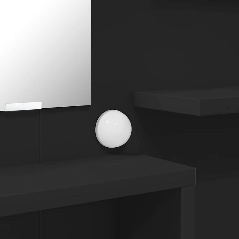 Casa si Gradina - Mobilier - Comode si corpuri - Masute de toaleta - Mese de toaleta pentru dormitor Negru 80 x 39,6 x 135 cm - Infinity.ro