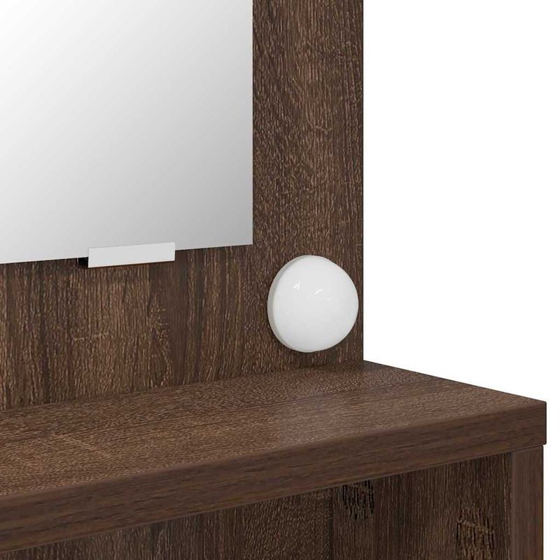Casa si Gradina - Mobilier - Comode si corpuri - Masute de toaleta - Mese de toaleta pentru dormitor cu sertar Stejar inchis - Infinity.ro