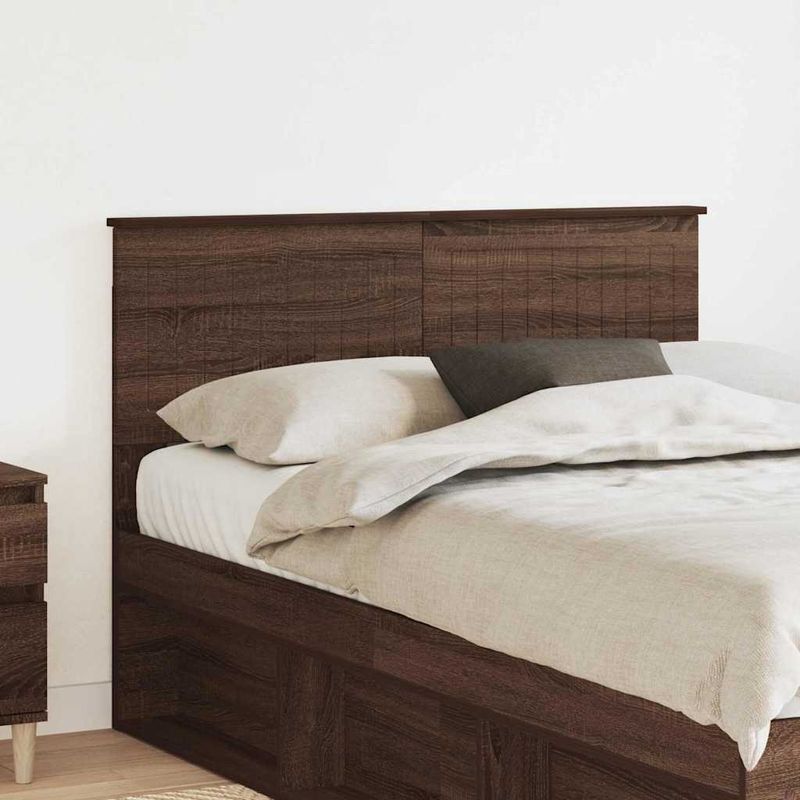 Casa si Gradina - Mobilier - Paturi si accesorii - Accesorii paturi - Tablie de pat cu aripioare, negru, 93x16x118/128 cm, textil - Infinity.ro