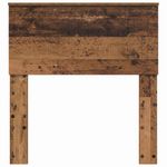 Casa si Gradina - Mobilier - Paturi si accesorii - Accesorii paturi - Tablie de pat cu aripioare gri taupe 203x16x118/128 cm textil - Infinity.ro