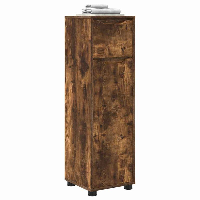 Casa si Gradina - Mobilier - Mobilier baie - Corpuri baie - Dulap de Baie Stejar fumuriu 30,5 x 30 x 101 cm Lemn compozit - Infinity.ro