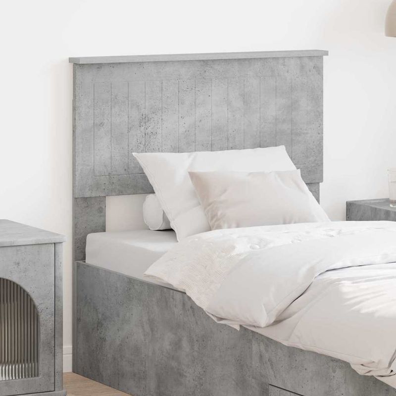Casa si Gradina - Mobilier - Paturi si accesorii - Accesorii paturi - Tablie de pat cu nasturi, gri inchis 100 cm catifea - Infinity.ro