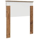 Casa si Gradina - Mobilier - Paturi si accesorii - Accesorii paturi - Tablie de pat cu aripioare gri taupe 203x16x118/128 cm textil - Infinity.ro