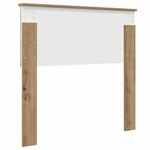 Casa si Gradina - Mobilier - Paturi si accesorii - Accesorii paturi - Tablie de pat cu aripioare, albastru, 103x23x118/128 cm, textil - Infinity.ro