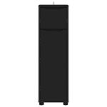 Casa si Gradina - Mobilier - Mobilier baie - Corpuri baie - Dulap de Baie cu sertar Negru 30,5 x 30 x 101 cm Lemn compozit - Infinity.ro