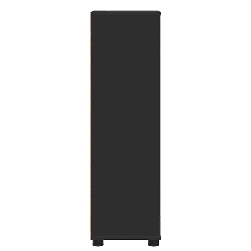 Casa si Gradina - Mobilier - Mobilier baie - Corpuri baie - Dulap de Baie cu sertar Negru 30,5 x 30 x 101 cm Lemn compozit - Infinity.ro