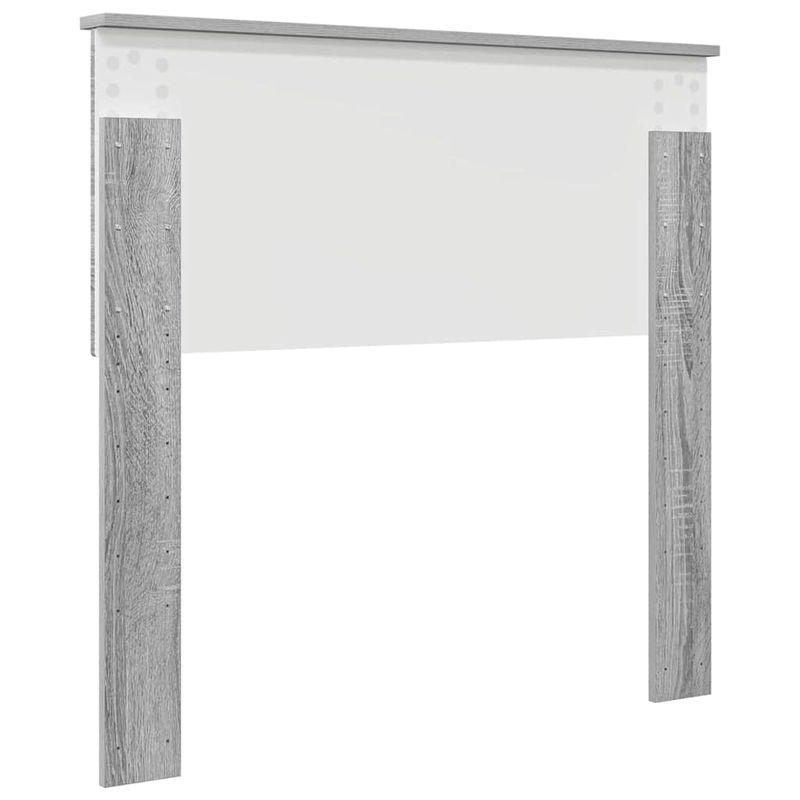 Casa si Gradina - Mobilier - Paturi si accesorii - Accesorii paturi - Tablie de pat cu aripioare gri deschis 83x16x78/88 cm textil - Infinity.ro