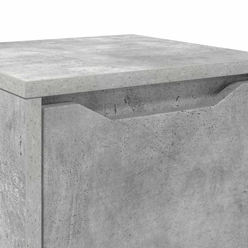 Casa si Gradina - Mobilier - Mobilier baie - Corpuri baie - Dulap de Baie Gri din beton 30,5 x 30 x 101 cm Lemn compozit - Infinity.ro