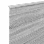 Casa si Gradina - Mobilier - Paturi si accesorii - Accesorii paturi - Tablie de pat cu aripioare gri deschis 83x16x78/88 cm textil - Infinity.ro
