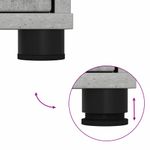 Casa si Gradina - Mobilier - Mobilier baie - Corpuri baie - Dulap de Baie Gri din beton 30,5 x 30 x 101 cm Lemn compozit - Infinity.ro