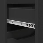 Casa si Gradina - Mobilier - Mobilier baie - Corpuri baie - Dulap de Baie cu sertar Negru 30,5 x 30 x 101 cm Lemn compozit - Infinity.ro